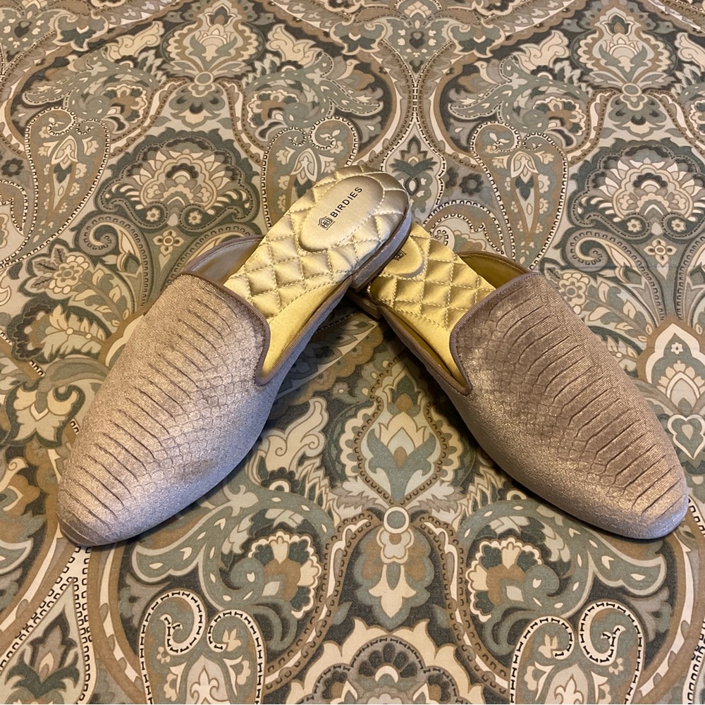 New Birdies The Phoebe Python Embossed Velvet Mul… - image 1